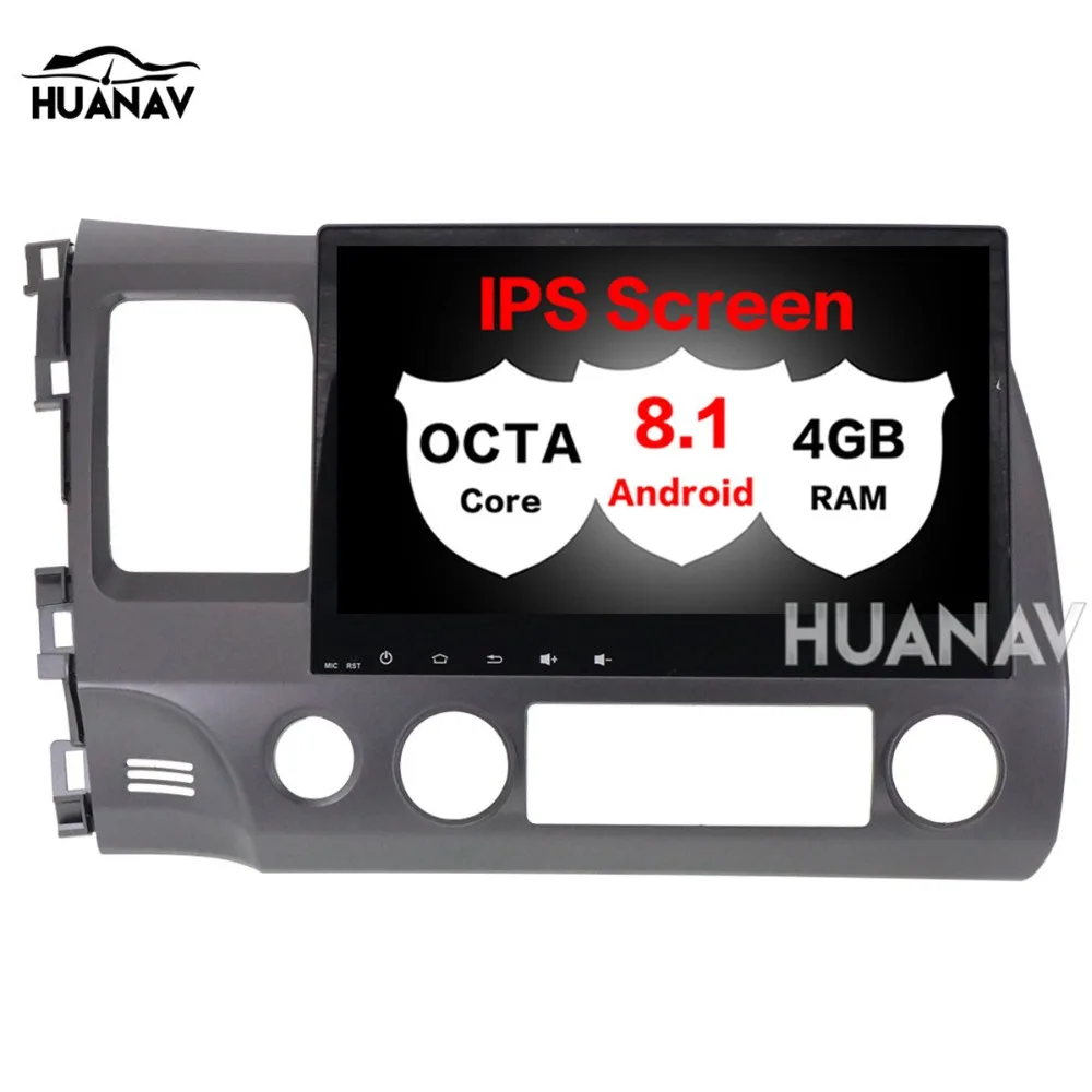 

Car DVD GPS navigation For Honda Civic 2007-2011 2 din radio multimidia stereo 10.1'' IPS big screen Android 8.1 no dvd player