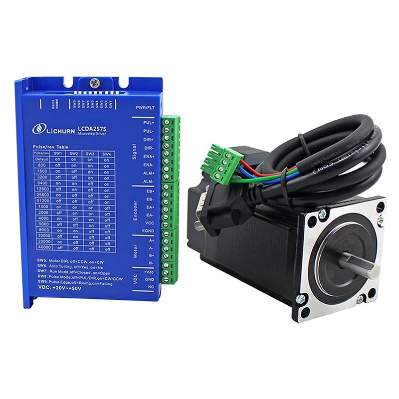 Горячая распродажа! Комплект драйвера шагового двигателя с ЧПУ 2 нм LCDA257S фазный