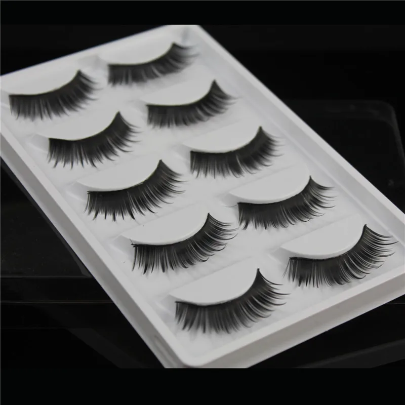 Накладные ресницы 5 пар густые для макияжа полноразмерные наращивания накладные