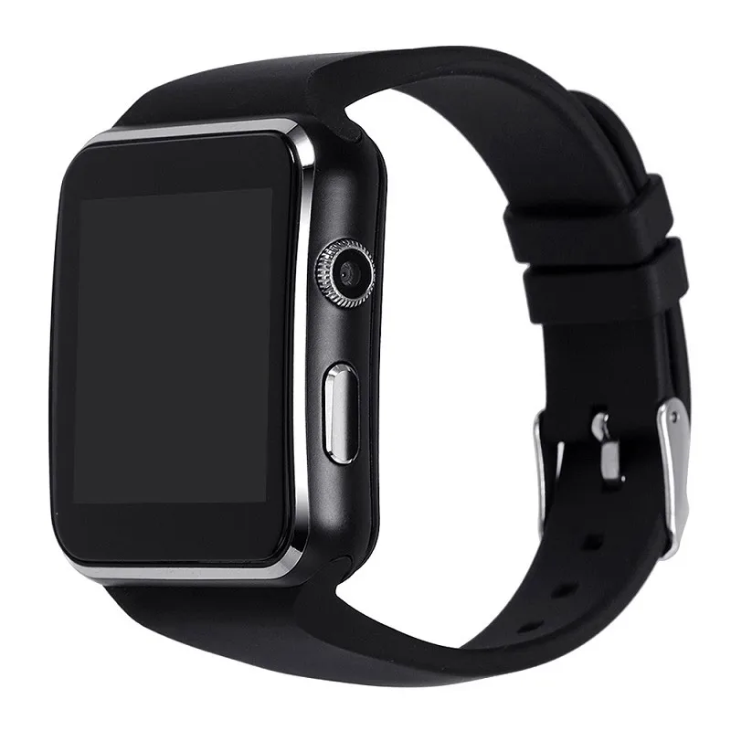 Timeowner X6 Bluetooth Смарт-часы Android Функция "антипотеря Sync умные часы с уведомлением Поддержка сим-карты TF карты для huawei Xiaomi samsung - Цвет: Черный