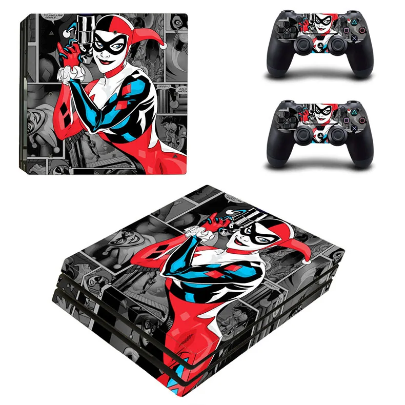 Harley Quinn PS4 Pro наклейка для кожи Play station 4 Pro наклейки с изображением бетмена для sony Playstation 4 Pro консоли и контроллеров