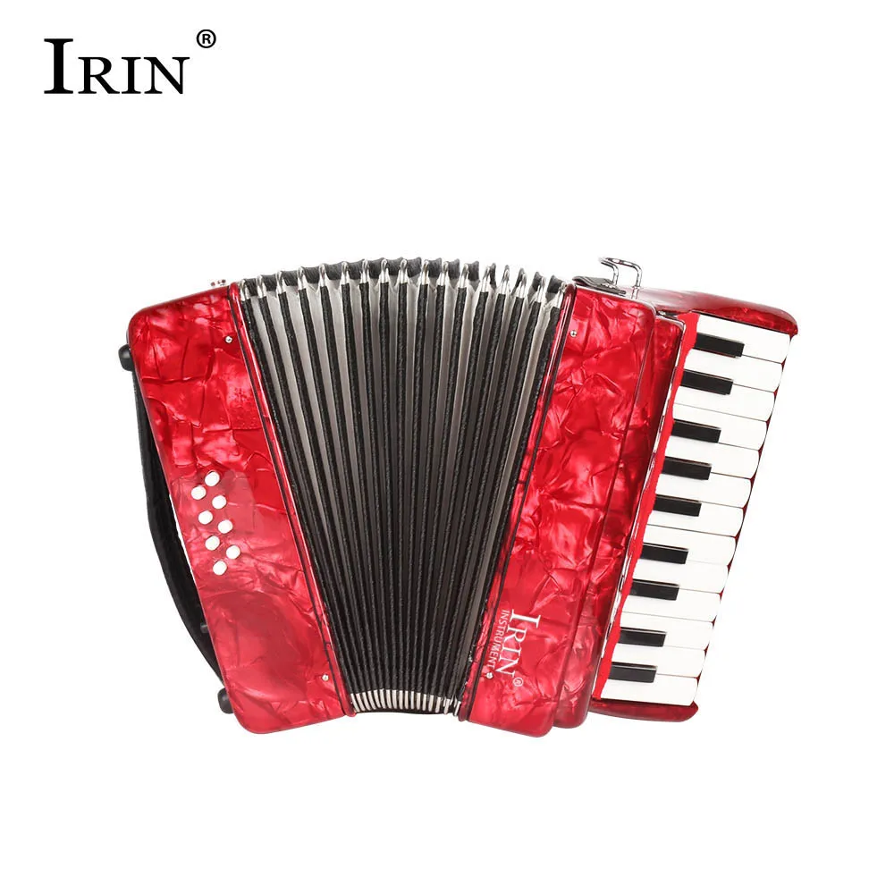 HOT-IRIN 22 Keys 8 Bass accordion 22K8B kids' for Children(red) | Accordion