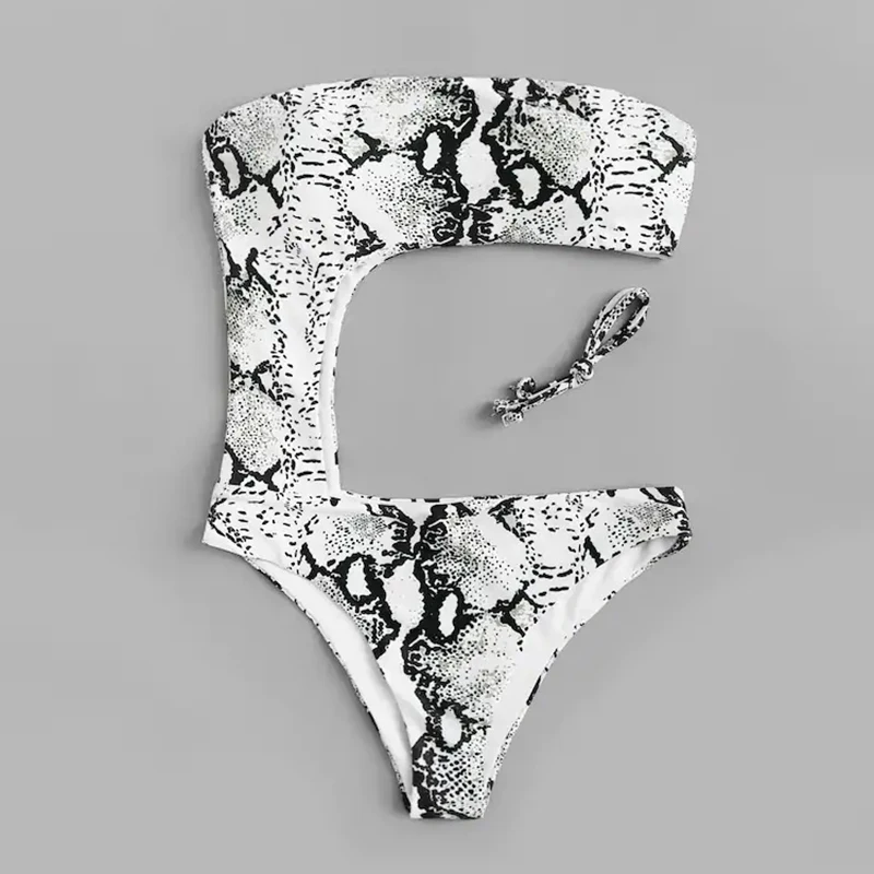 Сексуальный цельный купальник 2019 женский монокини бандажный боди с отверстиями