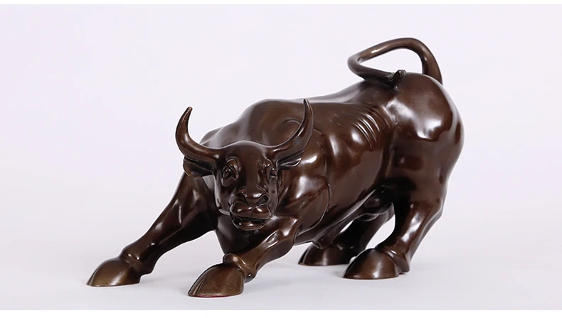 GOOD 2020 талисман удачи на складе рынок Wall Street bull бронзовая Декоративная скульптура