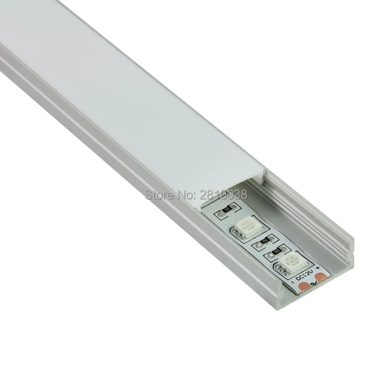 10 X1M Sets/Lot U type Anodized Silver aluminum channel lighting led and AL6063 recessed led channel for recessed Wall lights