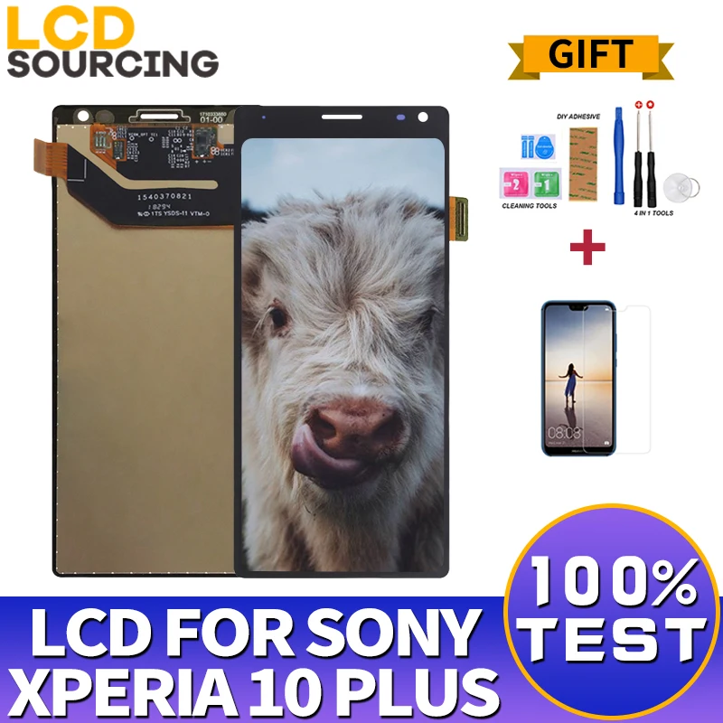 

ЖК-дисплей 6,5 дюйма для Sony Xperia 10 Plus, ЖК-дисплей с сенсорным экраном и дигитайзером в сборе для Sony X10 PLUS, сменный дисплей для x10P