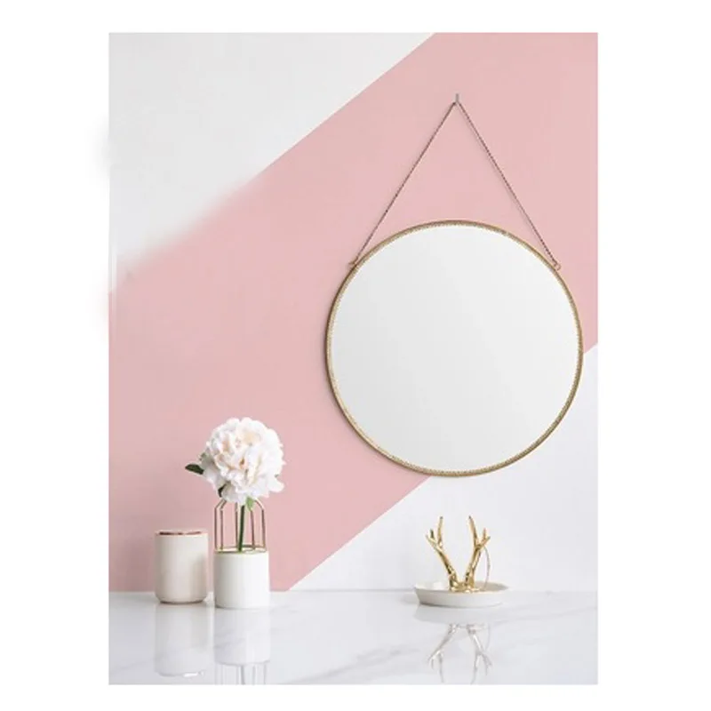

Round /Geometric Mirror,Iron Golden Frame,Wall-mounted Mirror,Wall Art for Bathroom,Wall Decorative Mirror