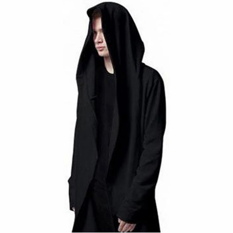 Мужской плащ с капюшоном мужские толстовки в стиле хип-хоп весеннее пальто