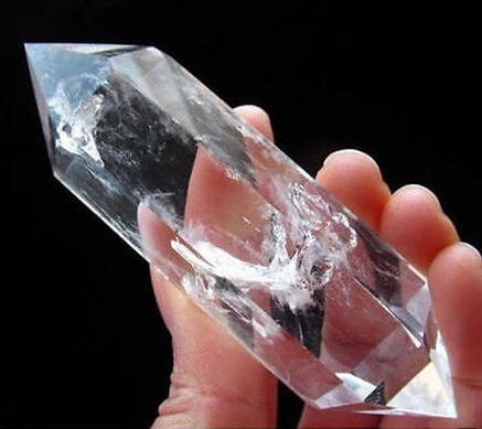 

72G NATURAL CLEAR QUARTZ CRYSTAL DT WAND POINT Healing