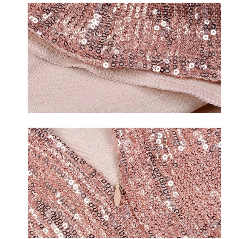 D116 high end v-neck floor length backless silver sequin dress | Женская одежда