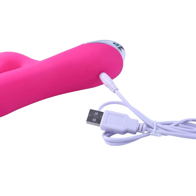 Силиконовый кролик большой реалистичный фаллоимитатор вибратор с USB зарядкой