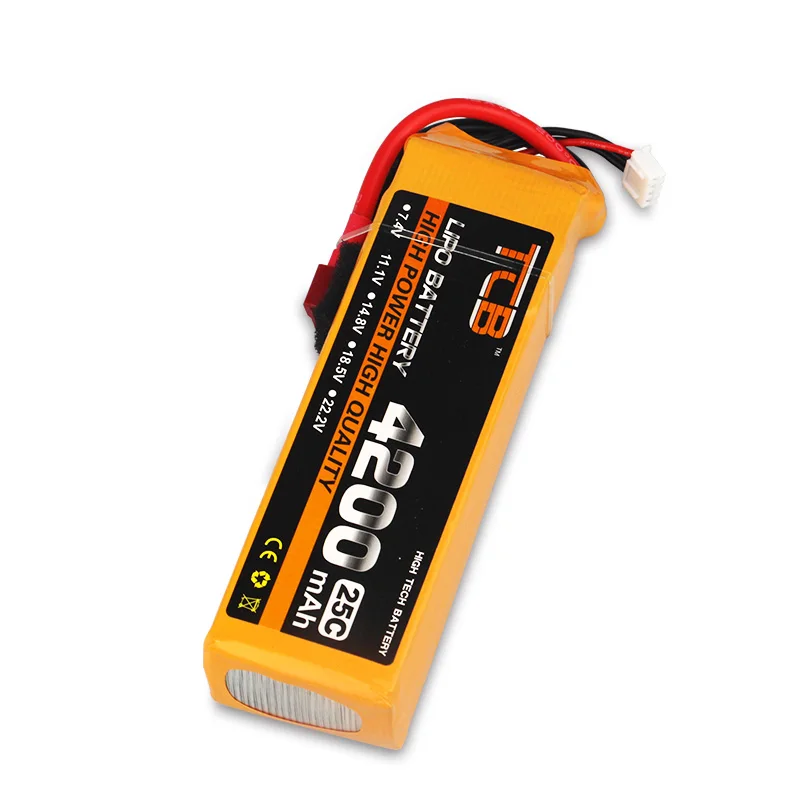 TCB Мощность 2 шт. 3 s 11.1 В 4200 мАч lipo Батарея 25C для Вертолет четыре оси RC автомобилей
