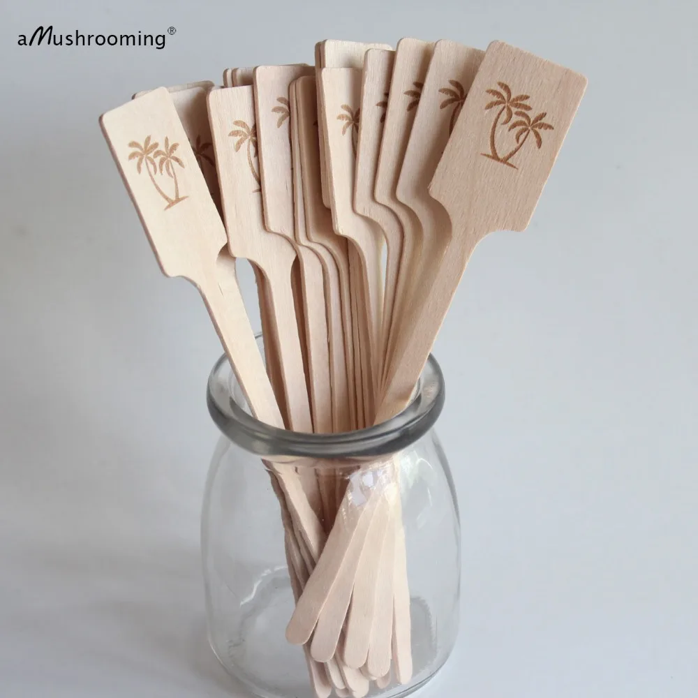 Деревянные топперы персонализированный Топпер для торта пальмовое дерево