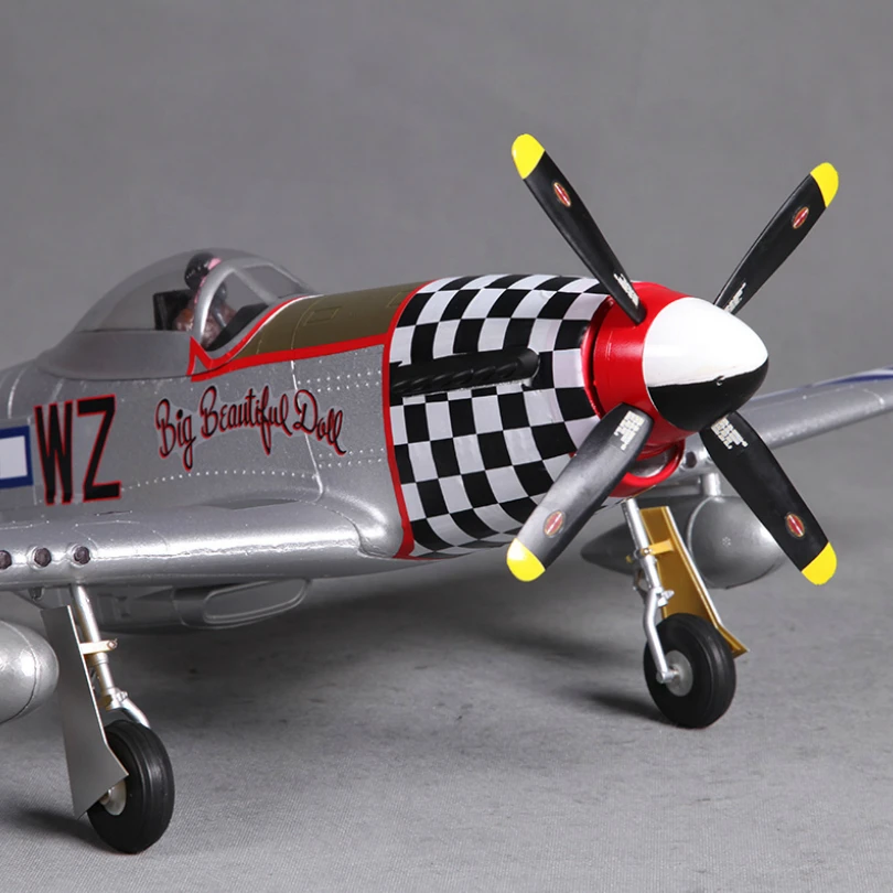 Мини самолет FMS 800 мм P51 радиоуправляемая модель Mustang V2 BBD 4CH 2S EPO PNP Warbird Hobby Avion