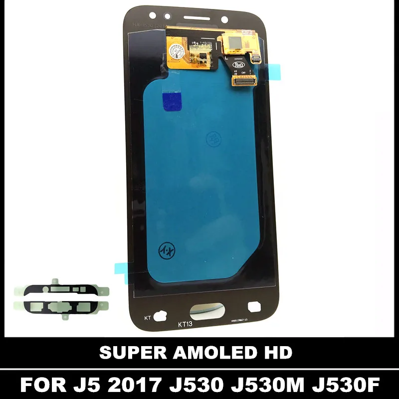 Регулируйте яркость жк экрана для Samsung Galaxy J5 2017 j530 J530F J530M AMOLED LCDs Дисплей сенсорный