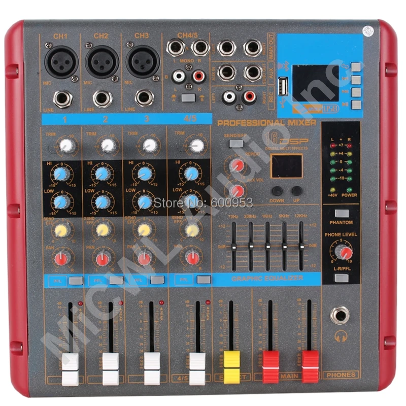 Беспроводная Bluetooth микрофонная микшерная консоль уровня до 5 каналов|Микрофоны| |