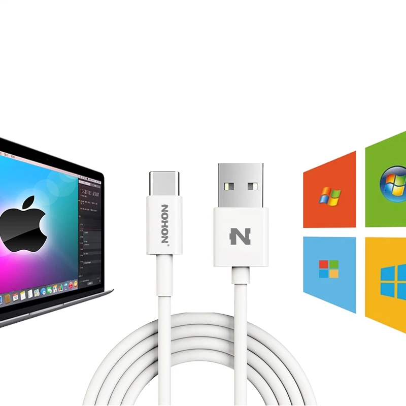 Оригинальный NOHON type C USB 3 0 кабель 3A для MacBook Xiaomi Nokia Oneplus Letv Zuk1 Android телефоны Быстрая