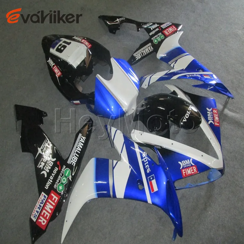 Обтекатель мотоцикла для YZFR1 2004 2005 2006 синий белый YZF R1 04 05 06 комплект пластиковых моторных панелей ABS