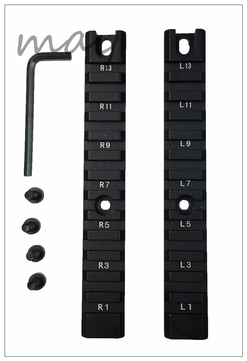 Тактическая рейка высшего качества 2 шт. в 1 20 мм Пикатинни длинный набор рейки из
