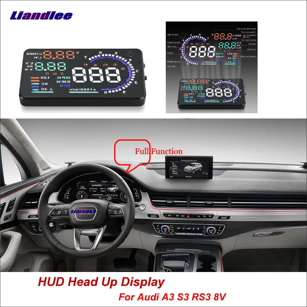 Liandlee For Audi A3 S3 RS3 2013-2018 Full Function OBD Car HUD Head Up Display Projector Windshield Safe Driving Screen
Liandlee For Audi A3 S3 RS3 2013-2018 Full Function OBD Car HUD Head Up Display Projector Windshield Safe Driving Screen