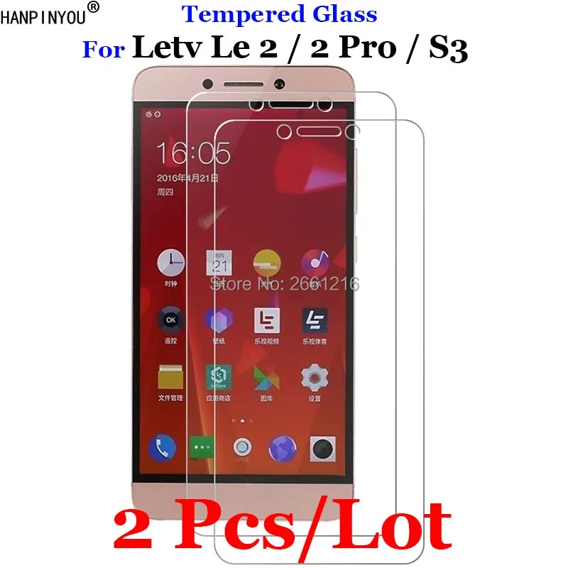 2 шт./лот для Letv Pro закаленное стекло 9H 2.5D Премиум Защитная пленка экрана LeEco Le X620 X621