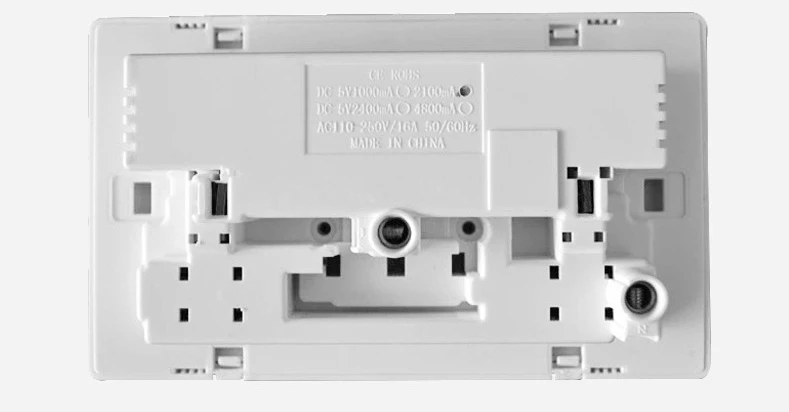 Белый 2 комплекта настенных розеток с двумя портами USB Порты и разъёмы розетки