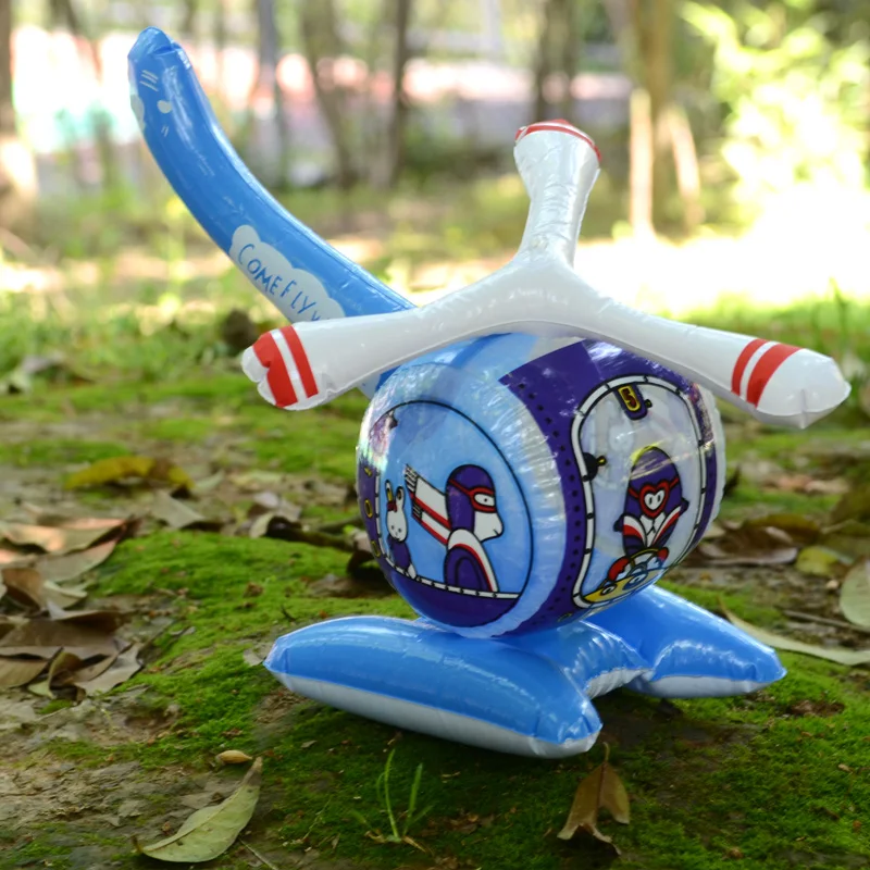 

Inflatables Sports Outdoor Cartoon Toy Model Of The Helicopter Inflatable Toys Plane Children Day Party Pvc Funny Gifts 2021