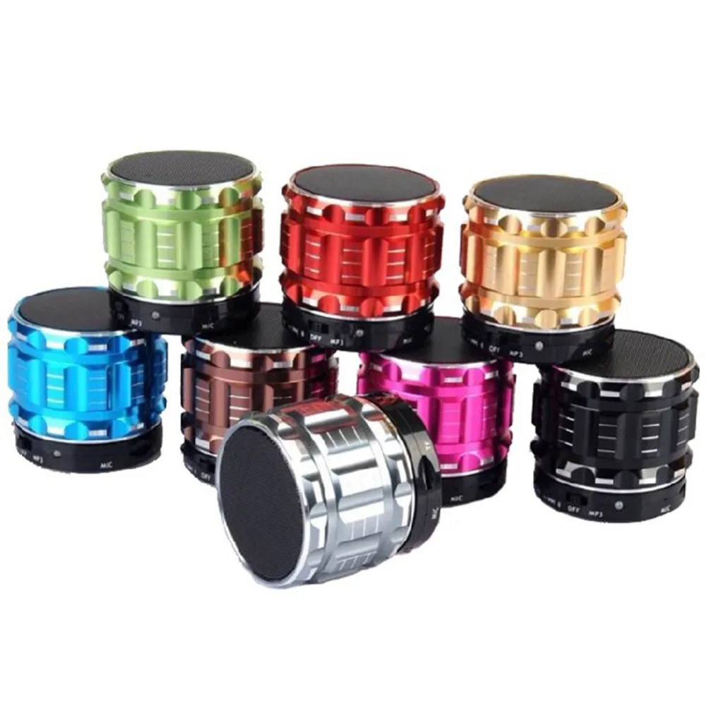 Портативный мини супер бас стерео Bluetooth колонки металлический беспроводной
