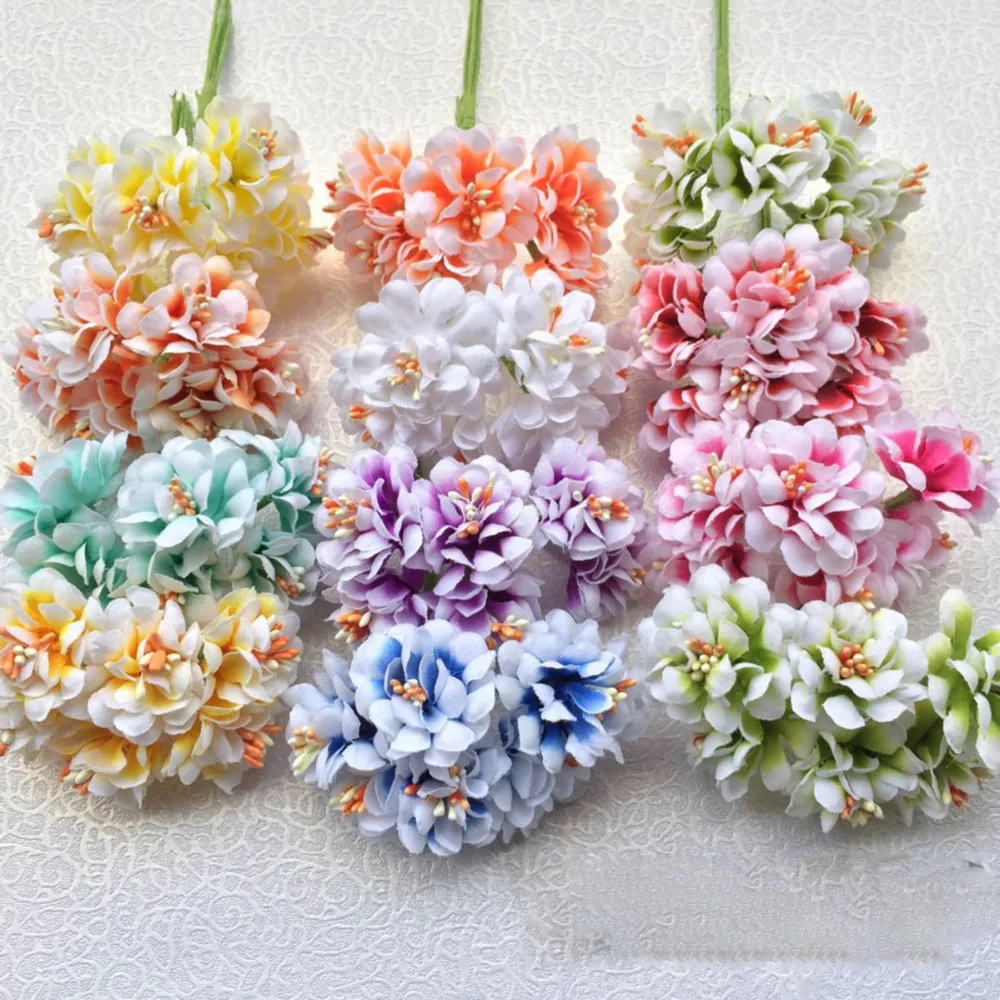 Лидер продаж 6 шт. шелковая Маргаритка в лесном стиле искусственный цветок букет