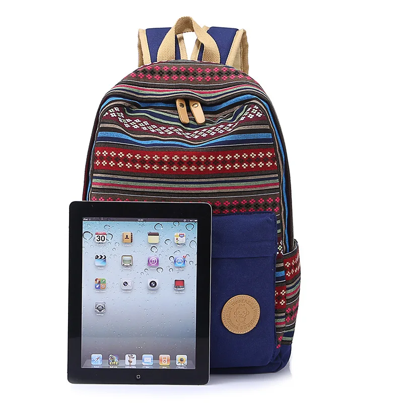 Manfiter новые модные женские туфли Холст Рюкзак Досуг школьные сумки для девочек