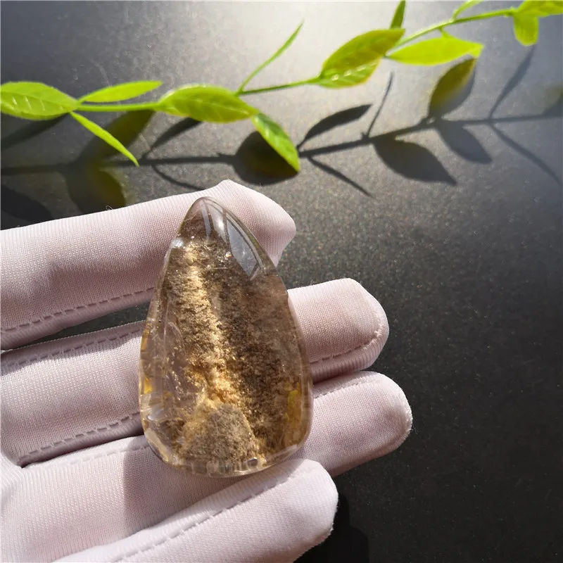 

Natural Stones Chorite Crystals Orange Ghost Crystal Mineral Specimen Rocks Garden Quartz Raw Gemstone Decoration Collection