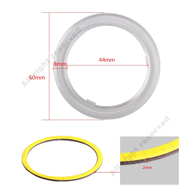 1 пара автомобильные светодиодсветодиодный фары дневного света 60 мм | Автомобили