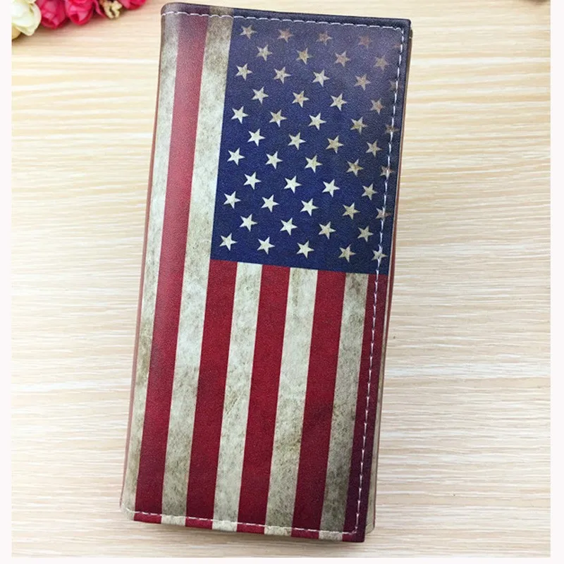 Женские кошельки женские сумки с флагом стильное портмоне для монет визитница