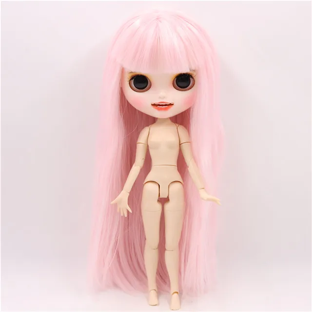 naked doll ICY factory шарнирная кукла blyth toy индивидуальные лица 30 см пользовательские куклы белая кожа сустава тела матовое лицо с зубами брови - Цвет: naked doll