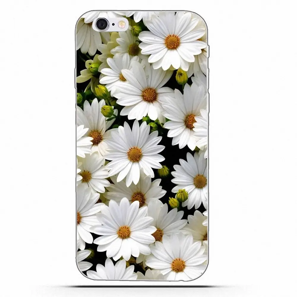 Мягкий телефон Wexoeq с цветком маргаритки для Huawei G8 Honor 5C 5X 6 6X 7 8 9 Y5II Mate P7 P8 P9 P10 P20 Lite