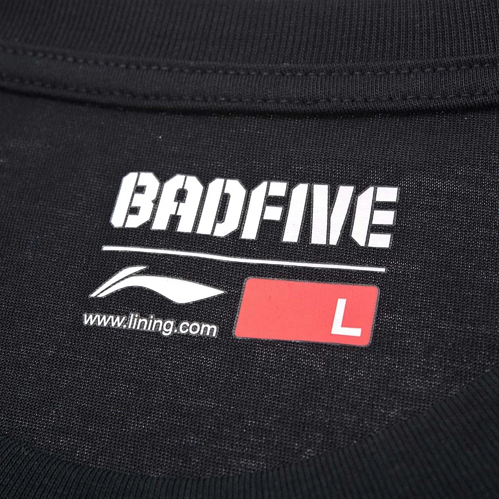 Мужская баскетбольная футболка Li-Ning BAD FIVE дышащая с коротким рукавом 73% хлопок 27%