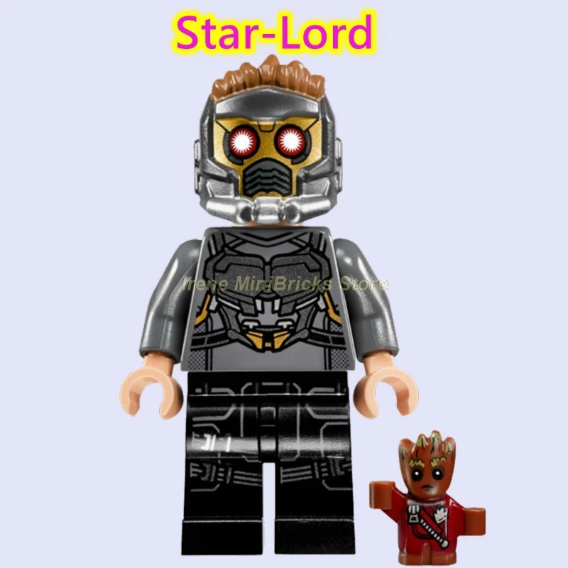 Стражи Галактики Marvel Супер Герои Yondu Star-Lord строительные блоки игрушки Фигурки Мстителей эндшпиль танос Мстители фильм - Цвет: Star-Lord