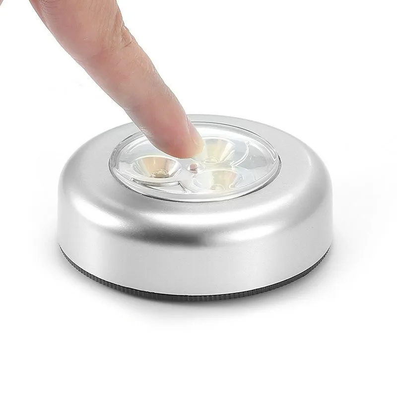 LED Cabinet Closet Light 4 Leds Stick Touch Lamp Night Lights Battery Powered Kitchen White Car Trunk | Лампы и освещение