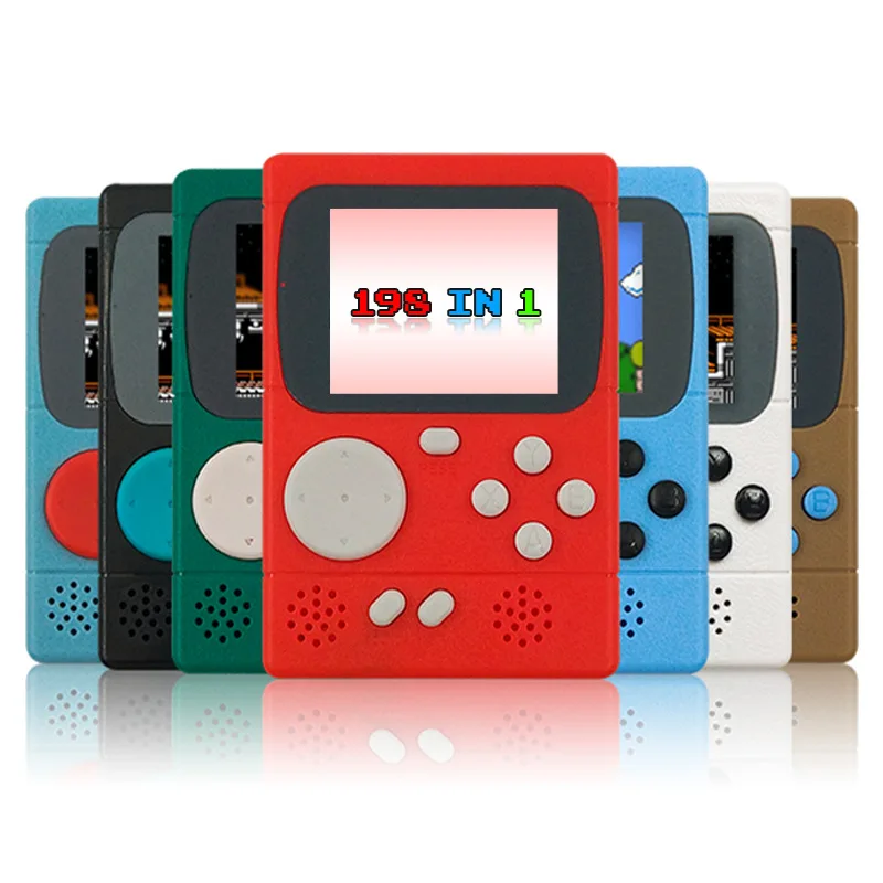 

Retro Portable children mini nostalgic handheld video game console 8 Bit Built-in 198 Classic Games Handheld Game Players Player