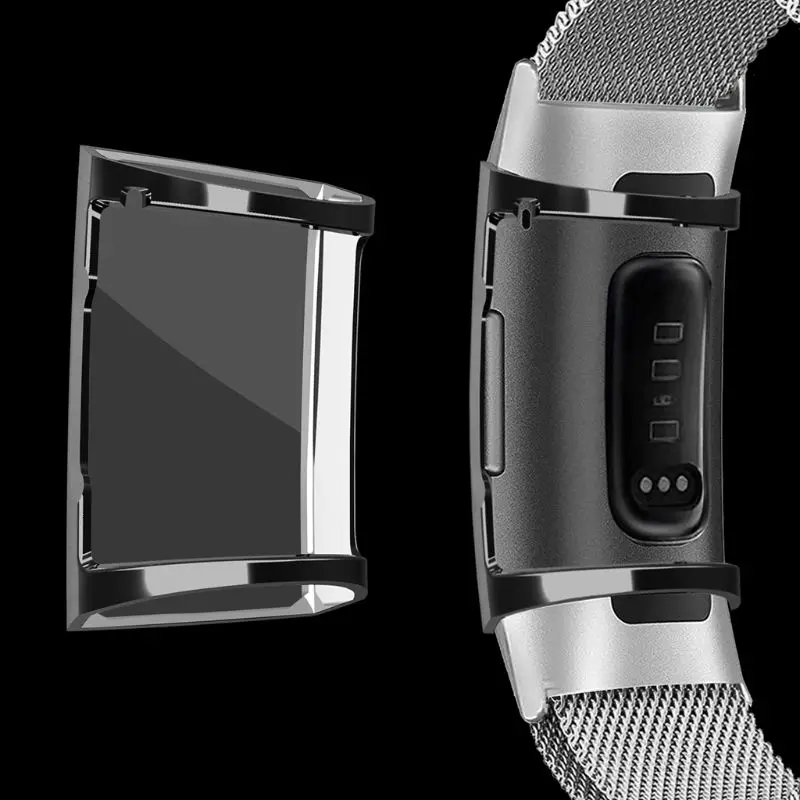Protective Case Cover Screen Protector TPU Shell Waterproof Shockproof Smart Watch Accessories for Fitbit Charge 3|Смарт-аксессуары| |