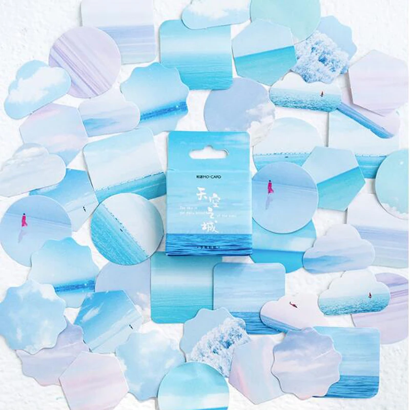 Sky City Wave стикер планировщик для скрапбукинга Diy Украшение дневник этикетка