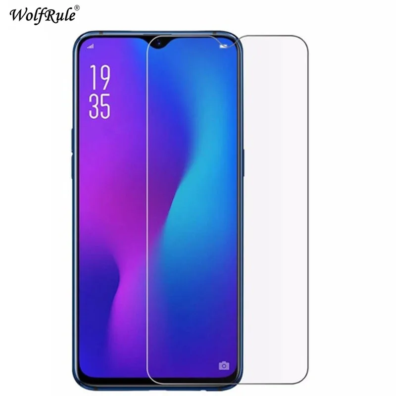 2 piezas protector de pantalla OPPO A7 vidrio OPPO A 7 HD pel&iacute;cula protectora ultra delgada original para OPPO A7 vidrio templado WolfRule-0