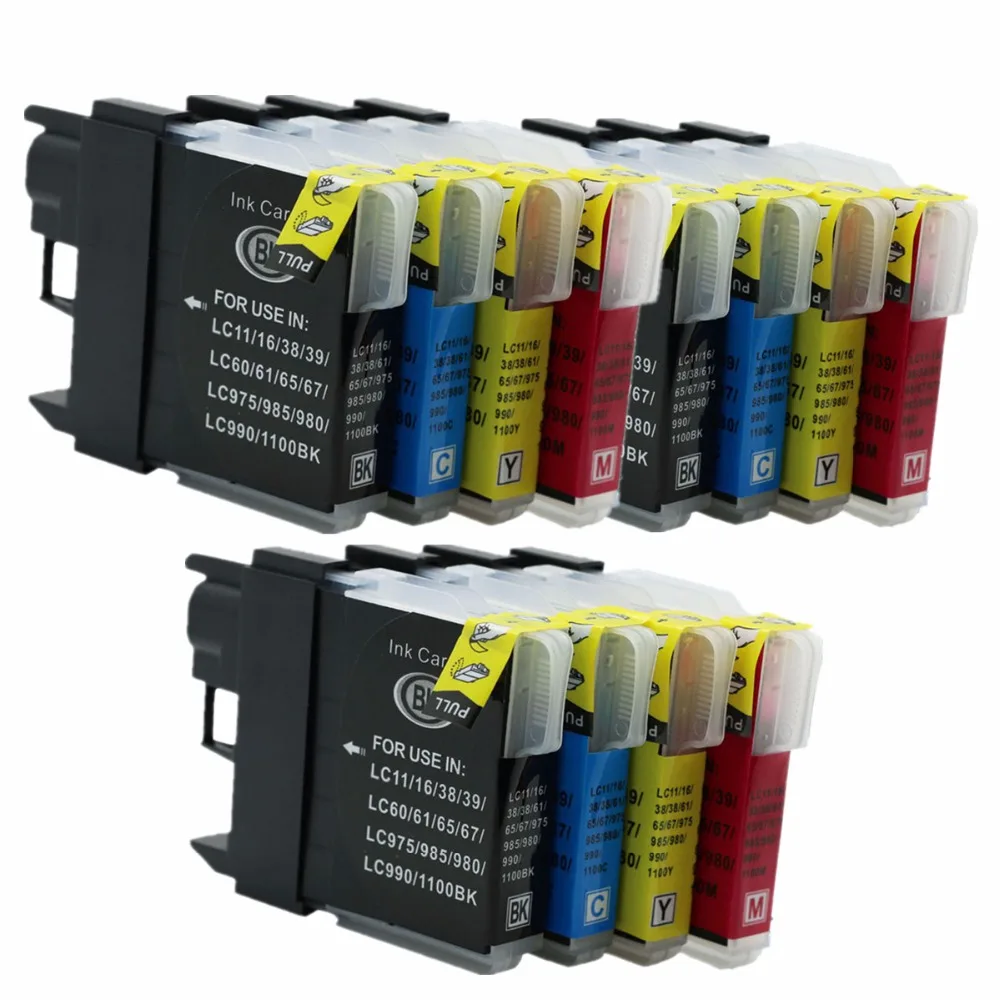 

Φ LC11/16/38 LC 11 16 38 LC11 LC38 LC16 Сменные чернильные картриджи LC-11 для DCP- J140W DCP- 145C