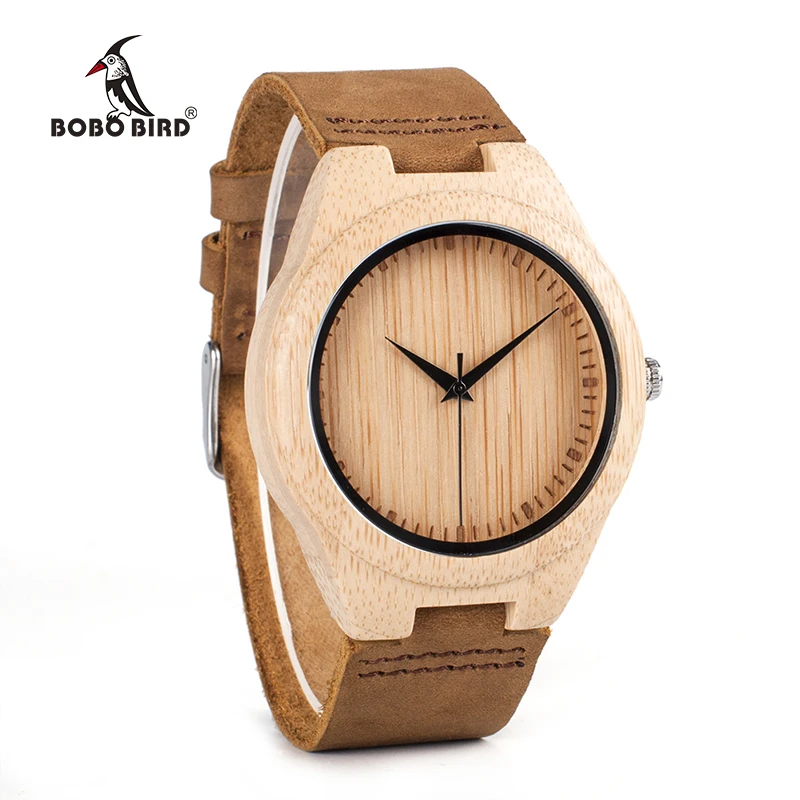 BOBO BIRD WF18 Miyota Move мужские наручные часы из мягкой кожи классические бамбуковые деревянные часы для мужчин и женщин деревянная подарочная коробка
