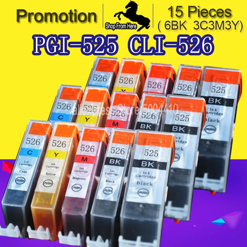 Для Canon Pixma MG5150 MG 5150 картридж принтера PGI525 PGI 525 5C|Чернильные картриджи| |