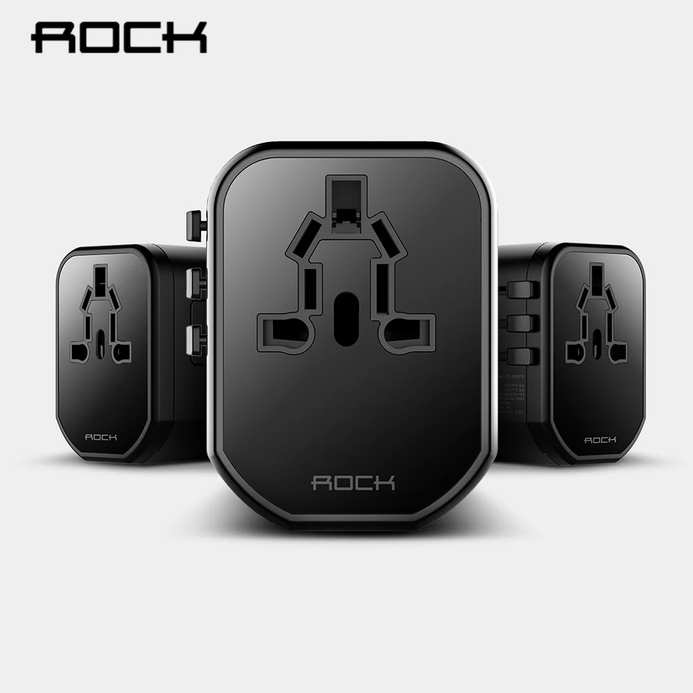Многофункциональное зарядное устройство ROCK PD для путешествий ЕС UL UK AU