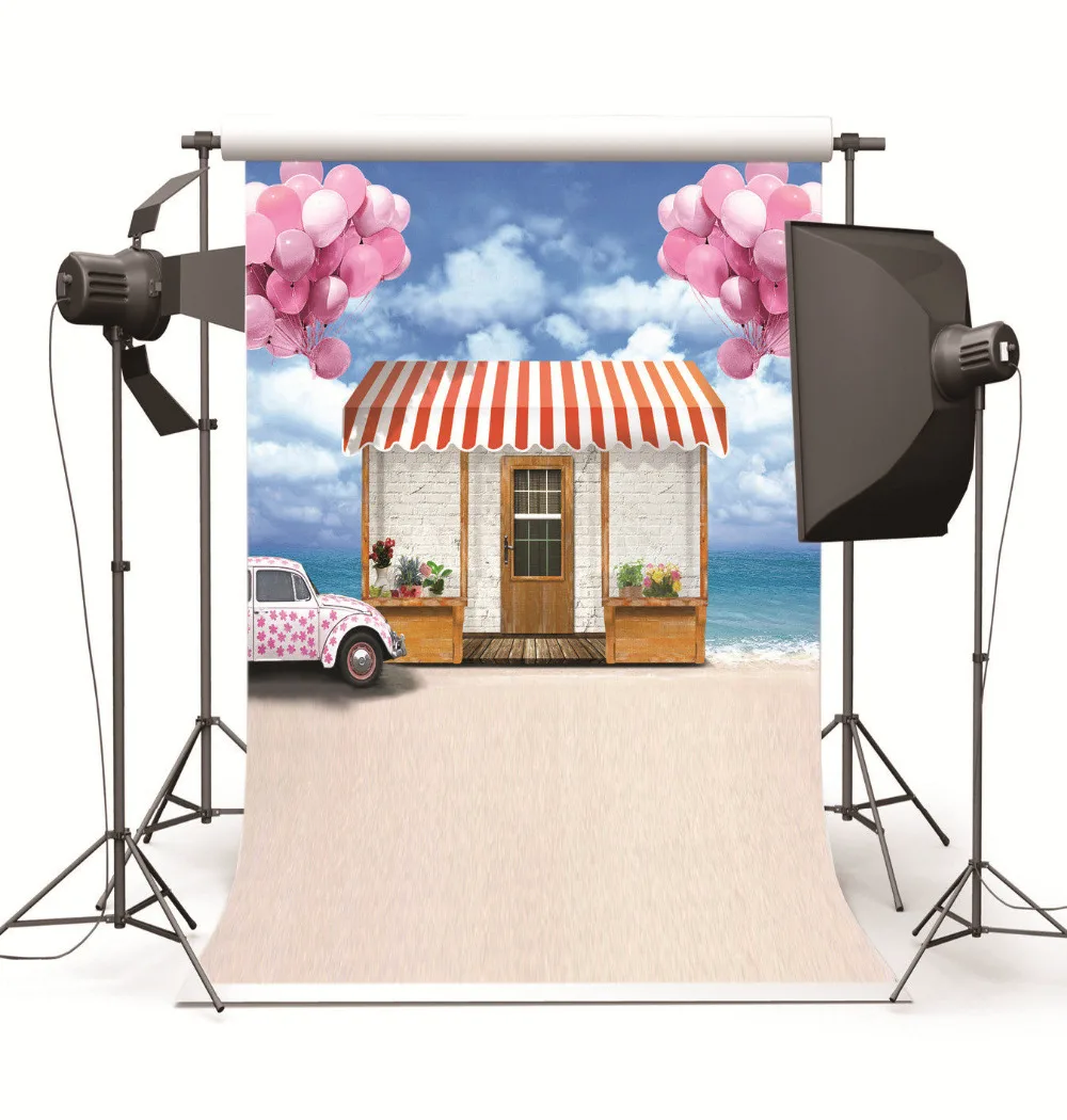 

Retro Photography Background for Baby Photo Studio Children Wedding Seaside House Car Photographic Backdrops for Photo Shooting