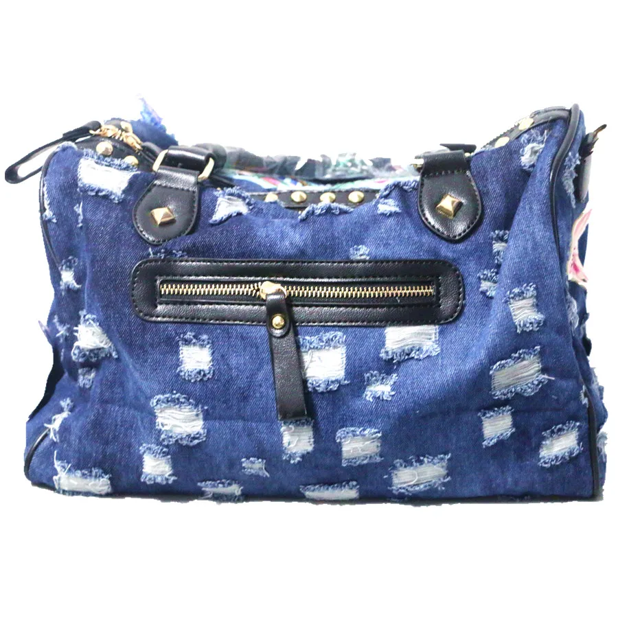 Сумка-тоут женская из денима сумочка-тоут на плечо мессенджер для покупок
