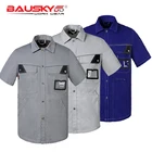 Bauskydd промышленная Рабочая Рубашка, летняя футболка с коротким рукавом, Рабочая форма