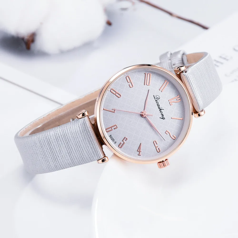 Женские часы, кварцевые наручные часы Montre Femme, современный модный кожаный ремешок, высококачественные повседневные цифровые часы